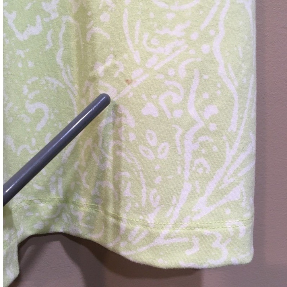 Eddie Bauer Faux Wrap Floral Sleeveless Midi Dress Womens XS Green Casual Knit - Picture 6 of 12
